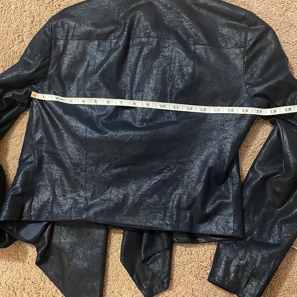 Navy INC International Concepts Waterfall Blazer - Picture 3 of 9